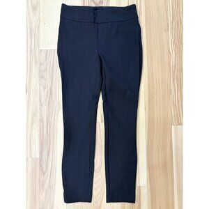 Dalia Womens Black Ponte Straight Leg Stretch Pants S
